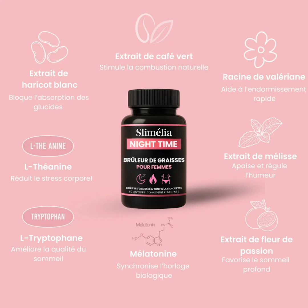 Slimélia® : Brûleur de Graisse Nocturne 100% Naturel