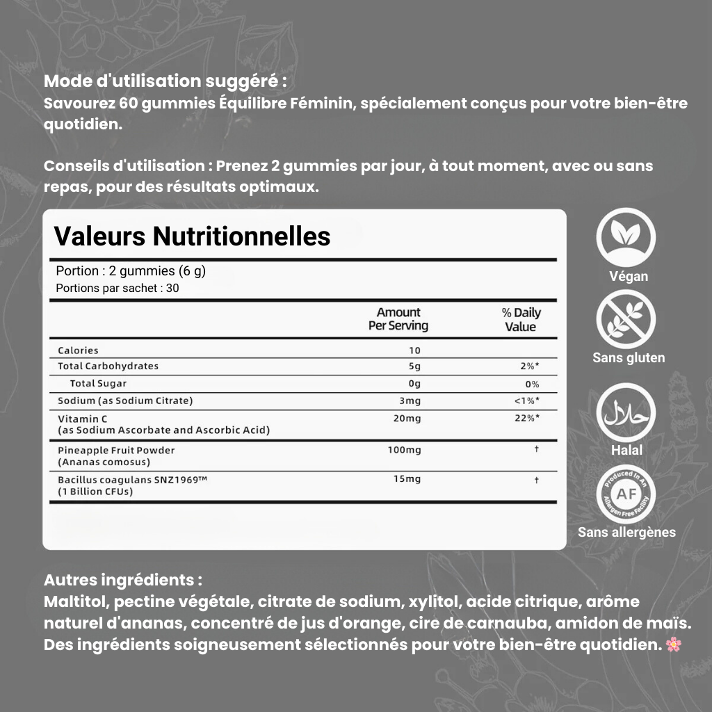 Slimélia® : Gummies Équilibre Féminin Ananas