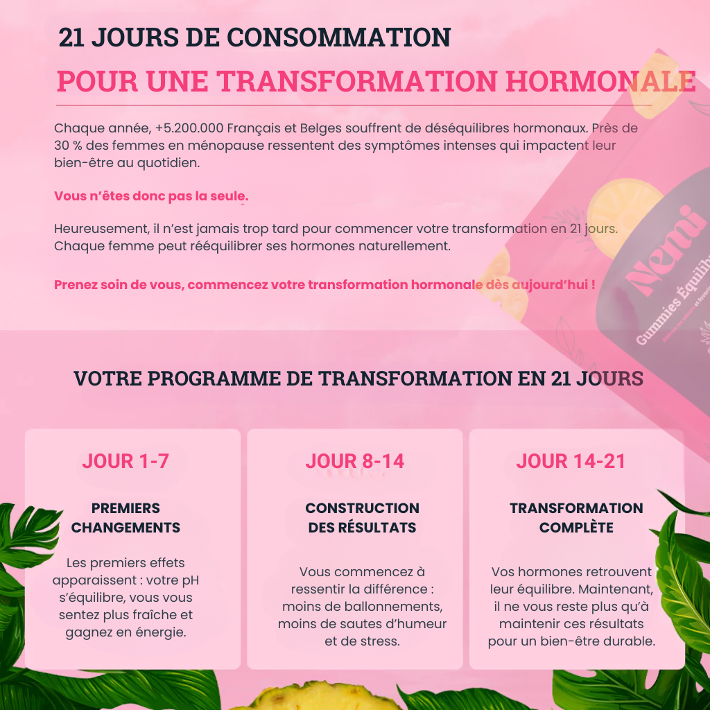 Slimélia® : Gummies Équilibre Féminin Ananas