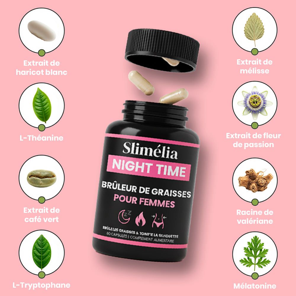 Slimélia® : Brûleur de Graisse Nocturne 100% Naturel